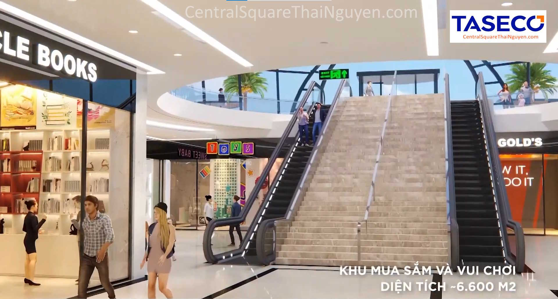Central Square Thái Nguyên – trung tâm thương mại, mua sắm và giải trí dưới tầng hầm